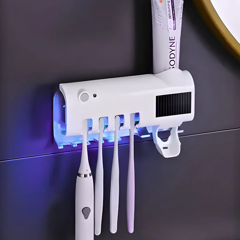 Suporte Para Escova e Pasta de dente Esterilizador