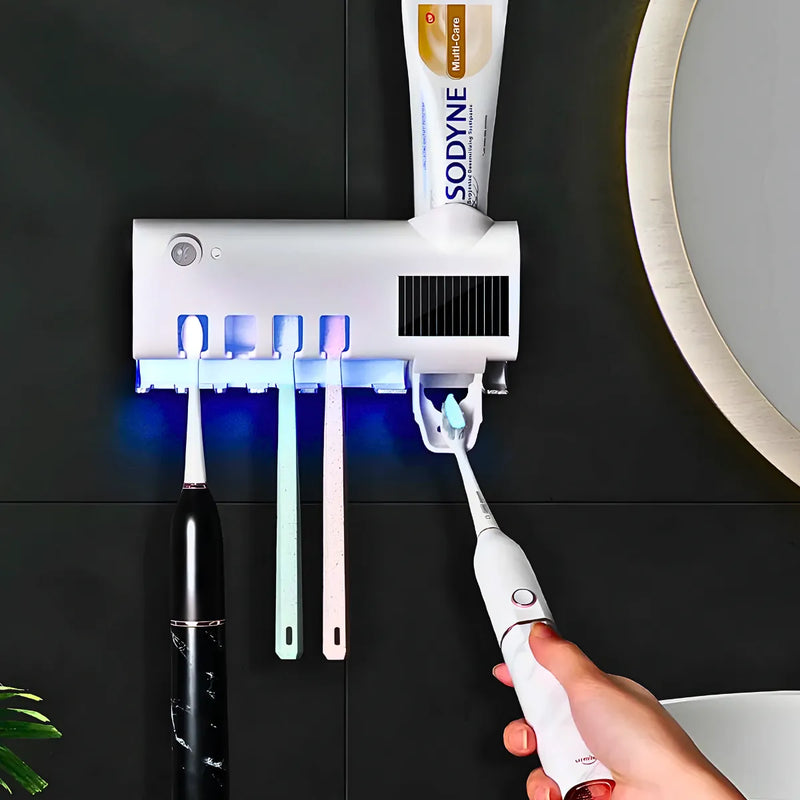 Suporte Para Escova e Pasta de dente Esterilizador