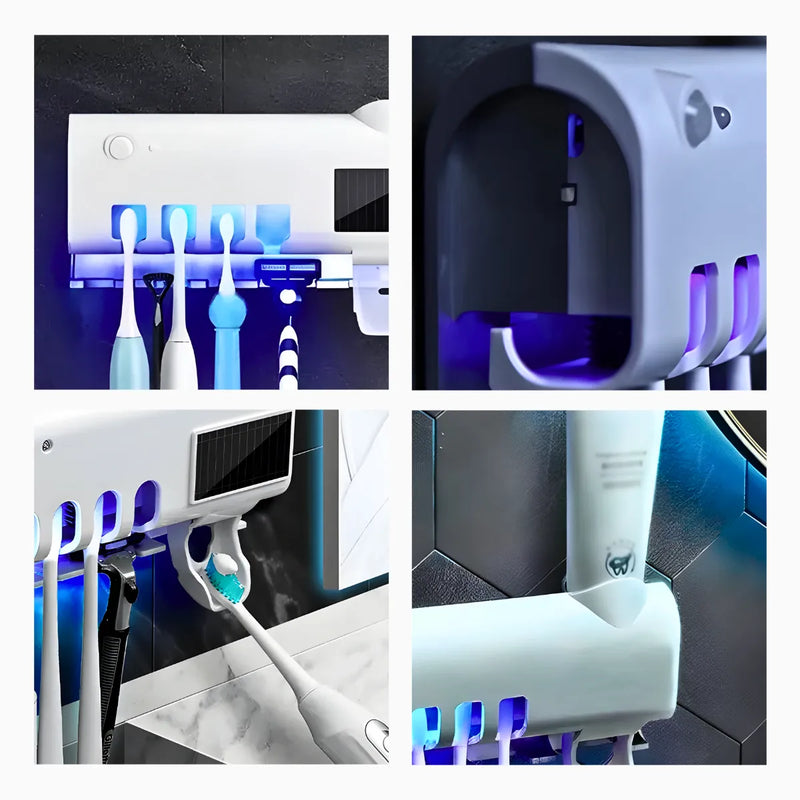 Suporte Para Escova e Pasta de dente Esterilizador