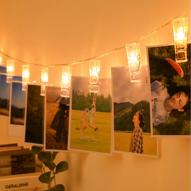 Varal De LED Decorativo Para Fotos