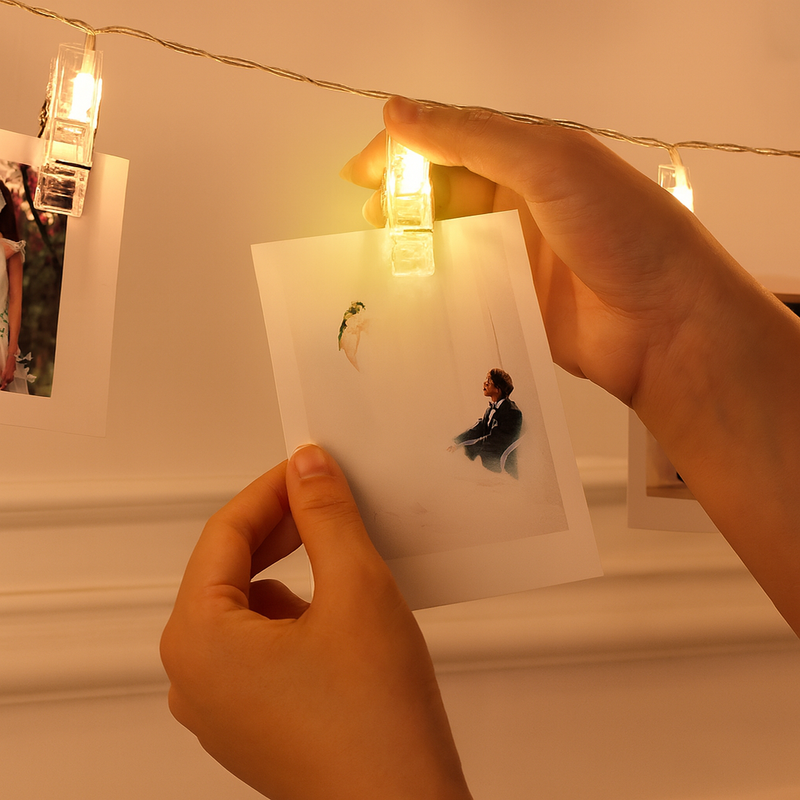 Varal De LED Decorativo Para Fotos